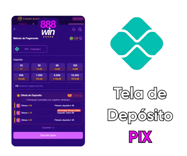 Guia de depósito PIX na 888win